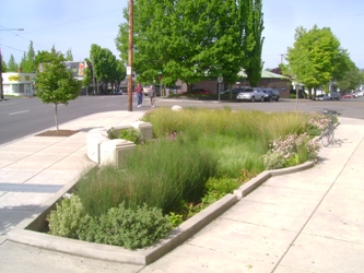 Green Street at NE Sandy Blvd and 22nd