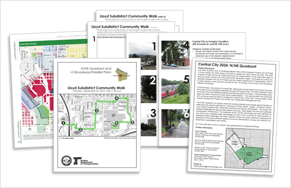 Lloyd Community Walk Guide and Zoning Map