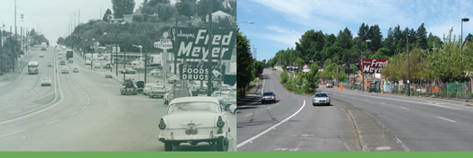 Barbur Boulevard Then and Now