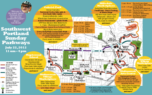SW Portland Sunday Parkways Event Highlights