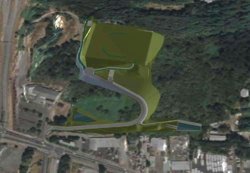 Post construction image of new reservoir