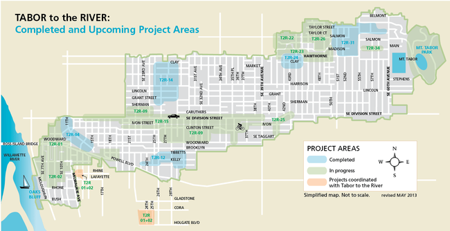 interactive Tabor to the River project map