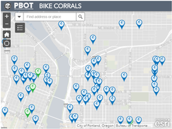 Bike Parking Maps Bicycle Parking The City Of Portland Oregon