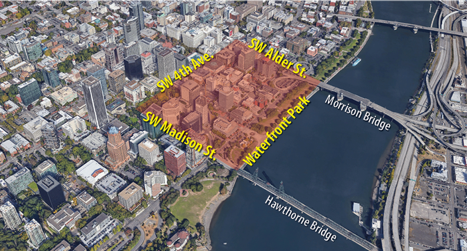 Portland Road Closures Map Traffic Advisory: Demonstrations Downtown May Lead To Limited Road Closures  Saturday, Aug. 17 | News | The City Of Portland, Oregon