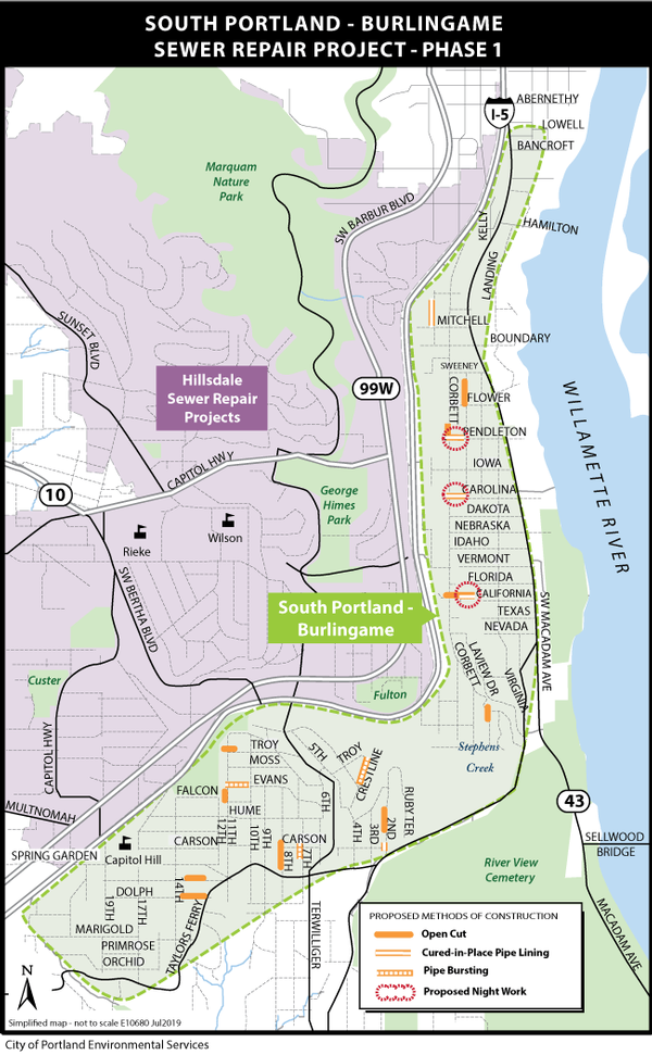 Project Overview South PortlandBurlingame Sewer Repair Project The